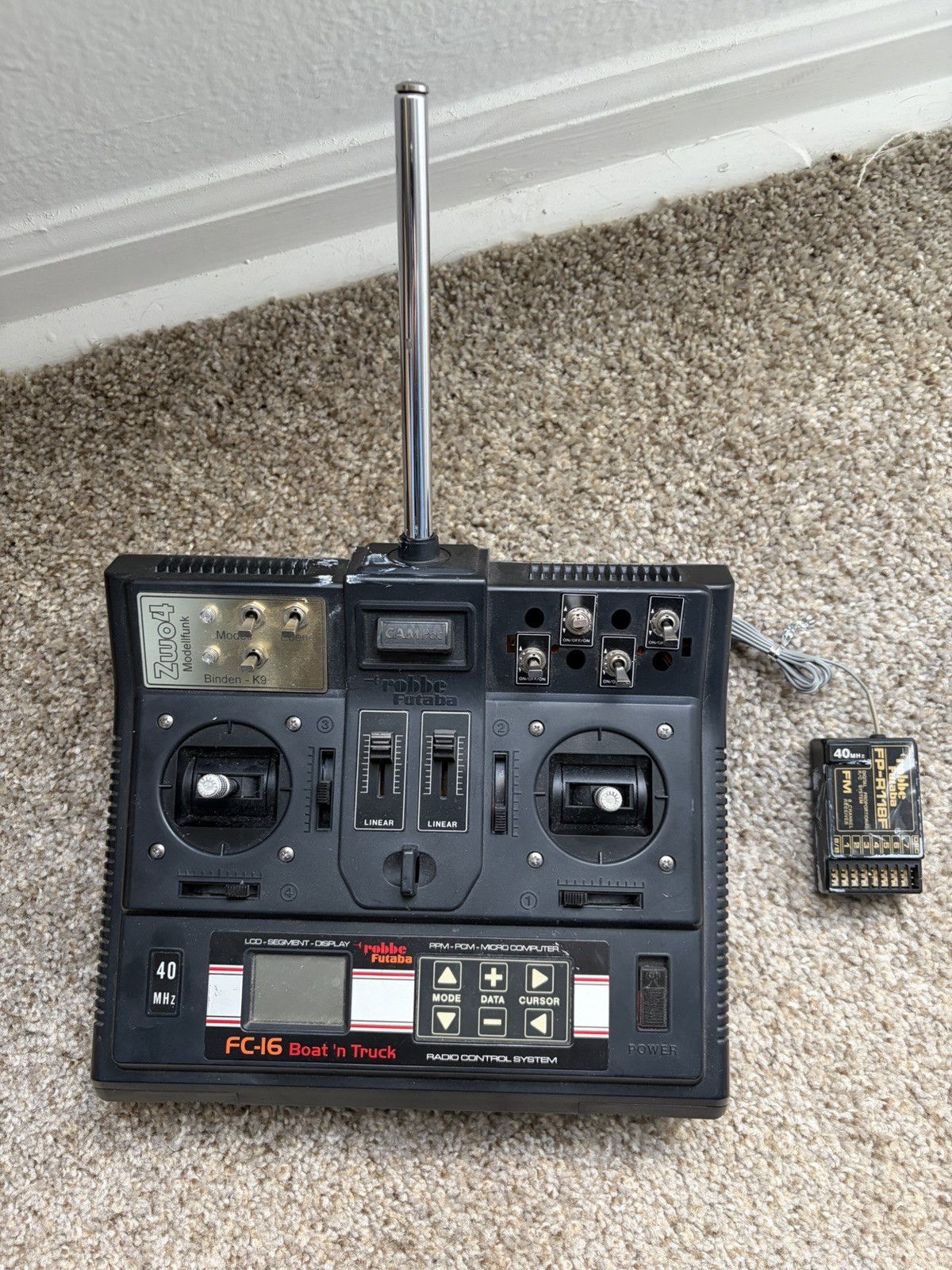 Futaba Robbe vintage FC-16 radio control system with receiver