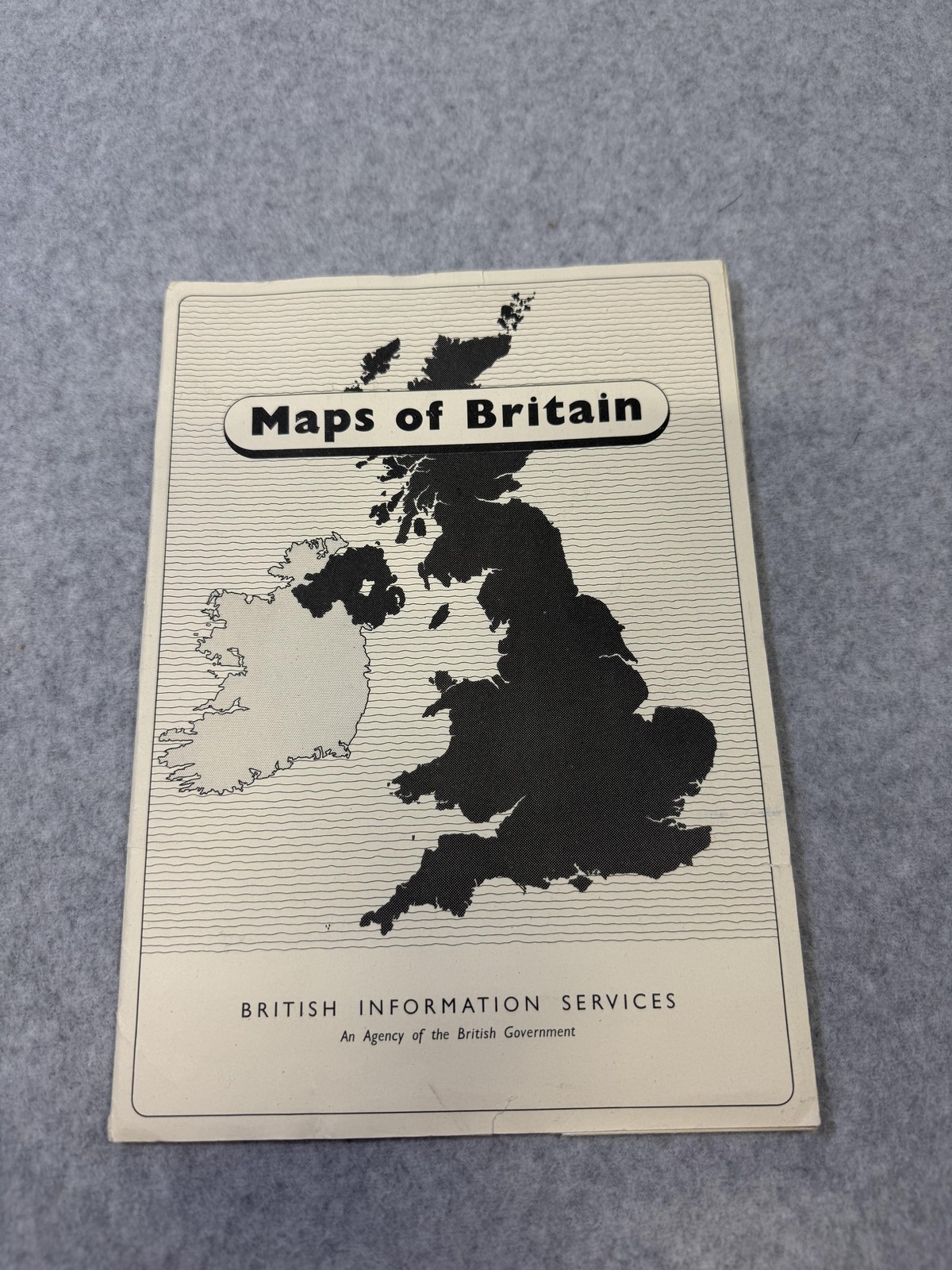Vintage Maps Of Britain British Information Services 12 Map Set UK Ephemera