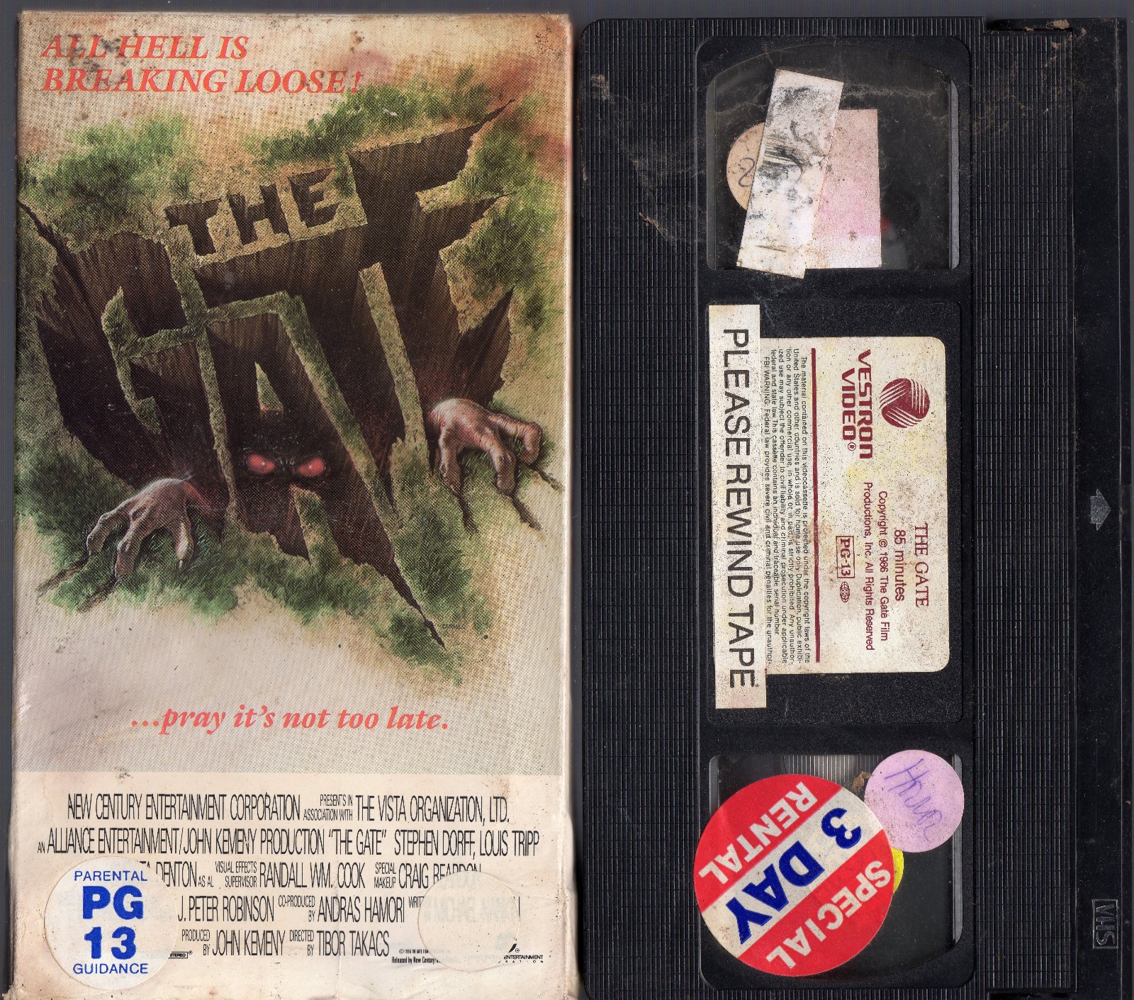 The Gate VHS Vestron 1987 - Cult Classic - Iconic 80s Stephen Dorff Teen Horror