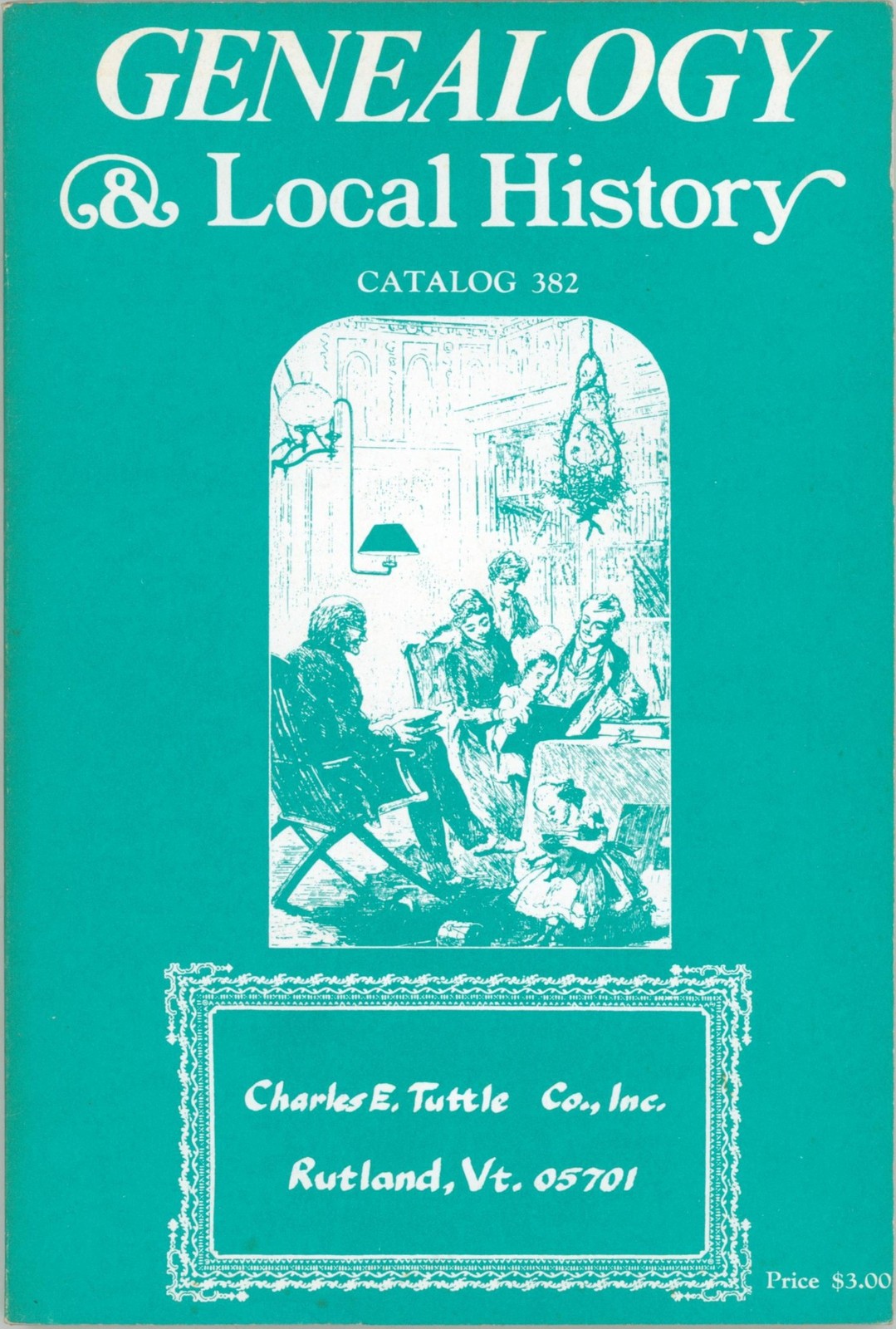 c.1977 Genealogy Local History Catalog 382 Charles E Tuttle Rutland VT Reference