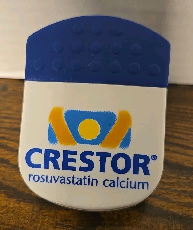 Crestor Plastic Magnet Clip Drug Rep Pharmaceutical Promo Medical Advertising 