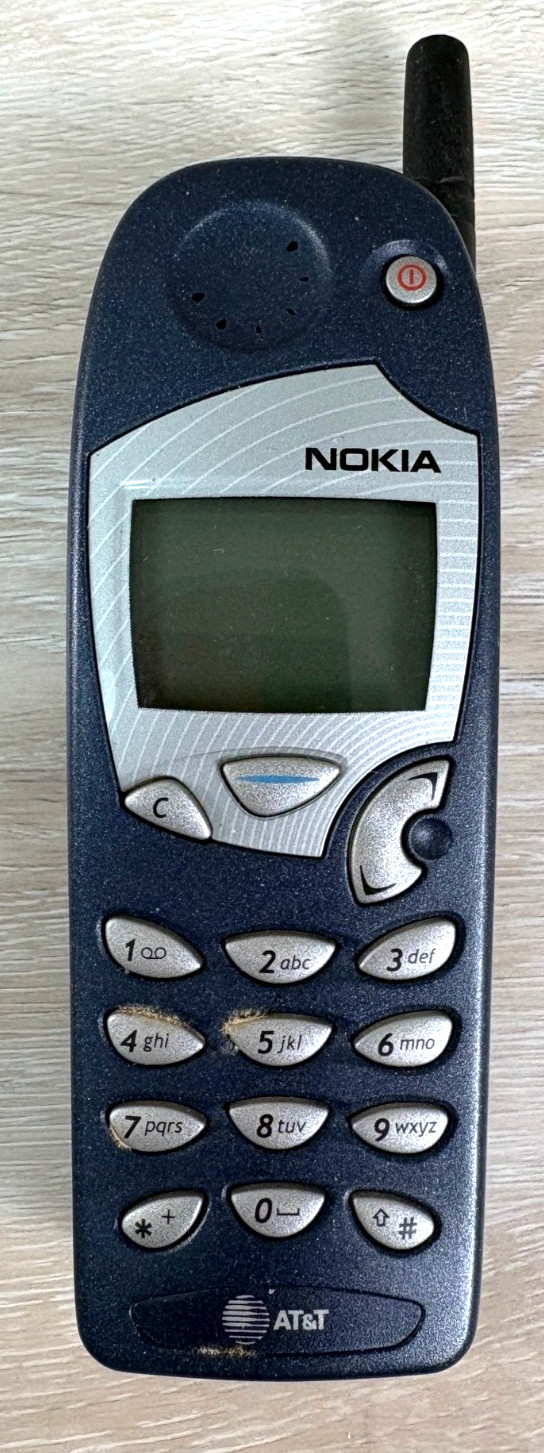 Vintage NOKIA 5165  AT&T Cell Phone Gray with Japan Battery NOT TESTED