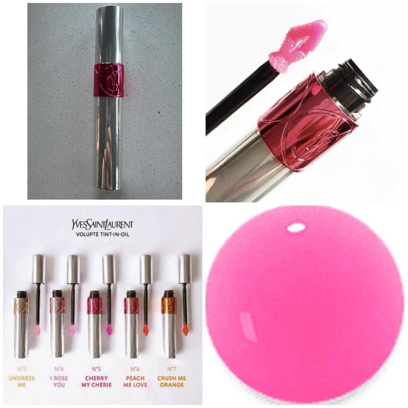 YSL VOLUPTE TINT-IN-OIL CHERRY MY CHERIE # 5 LIP ENHANCER 0.20OZ NEW WITHOUT BOX