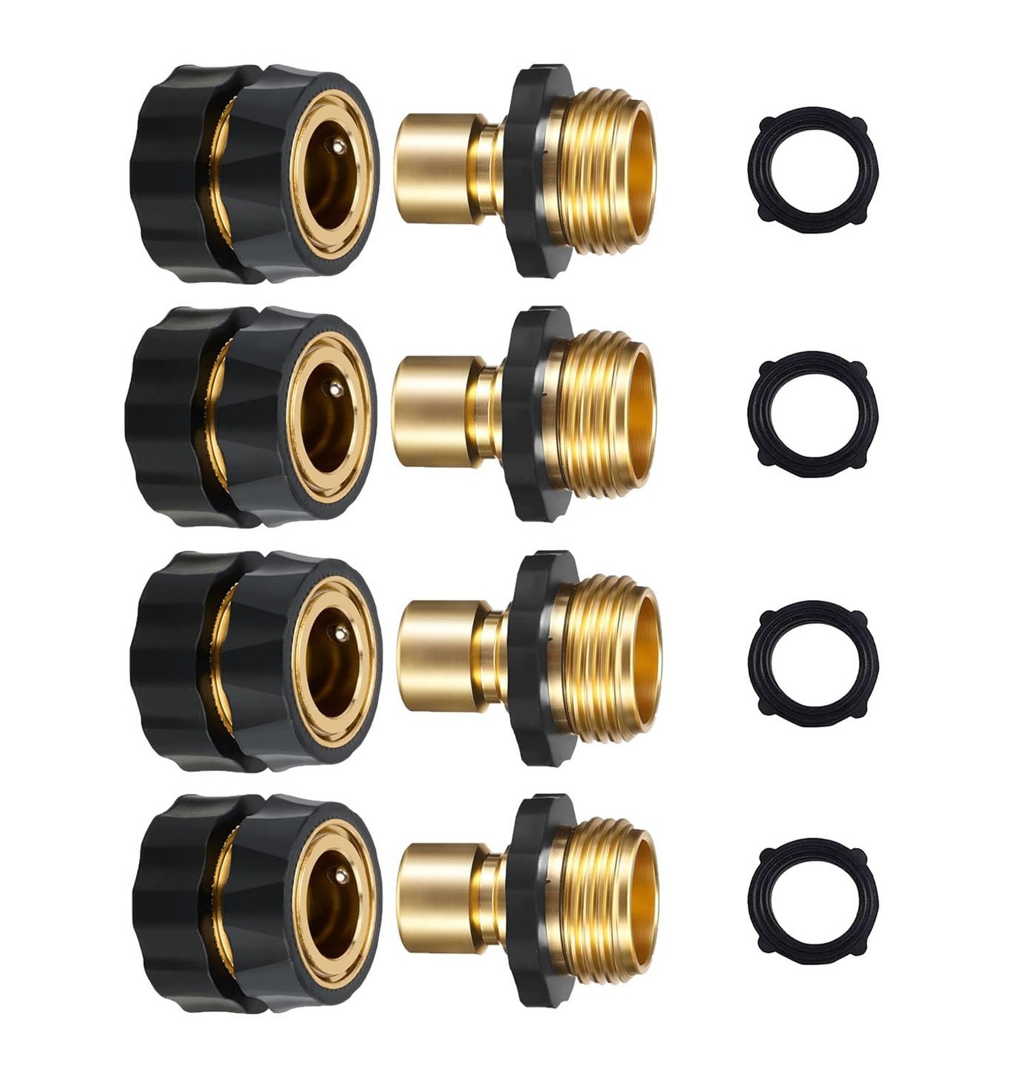 Garden Hose Quick Connector, CM CUMIZON 3/4 Inch Garden Hose Fitting Quick Co...