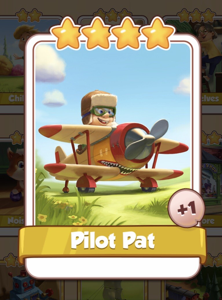 coin master  Pilot Pat Rare card
