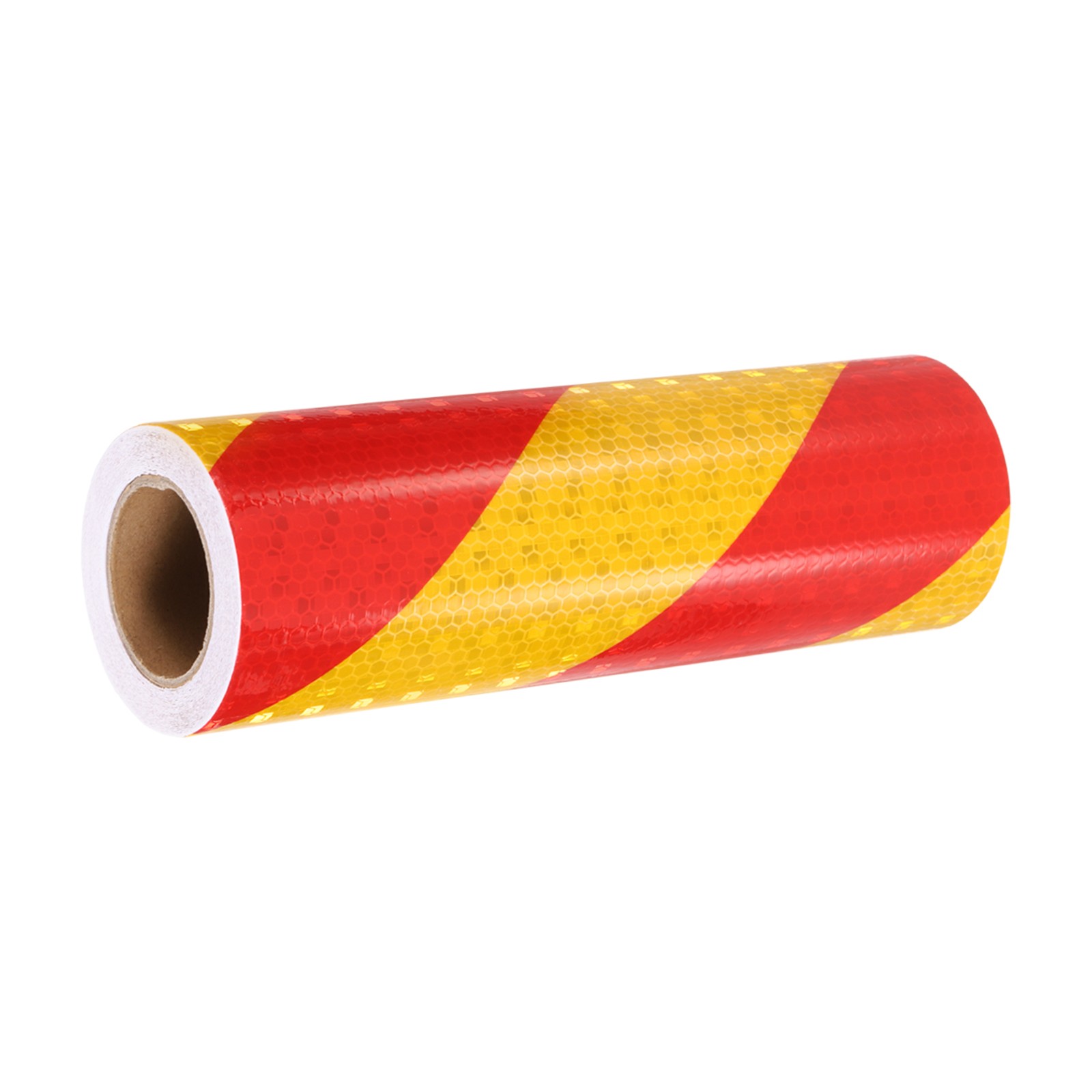 Reflective Tape, 8 Inch x 16 ft Trailer Twill Reflector Tape, Yellow Red