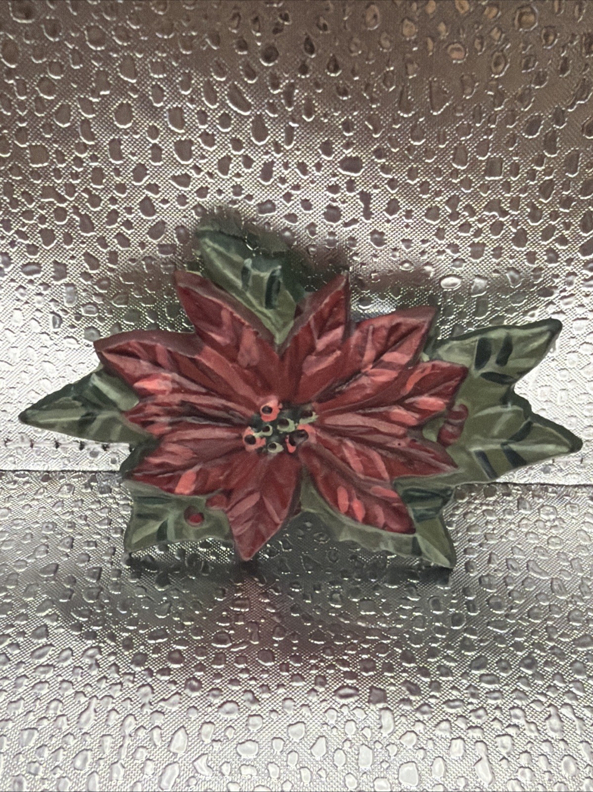 LONGABERGER HOLIDAY POINSETTIA TIE-ON  - NEW