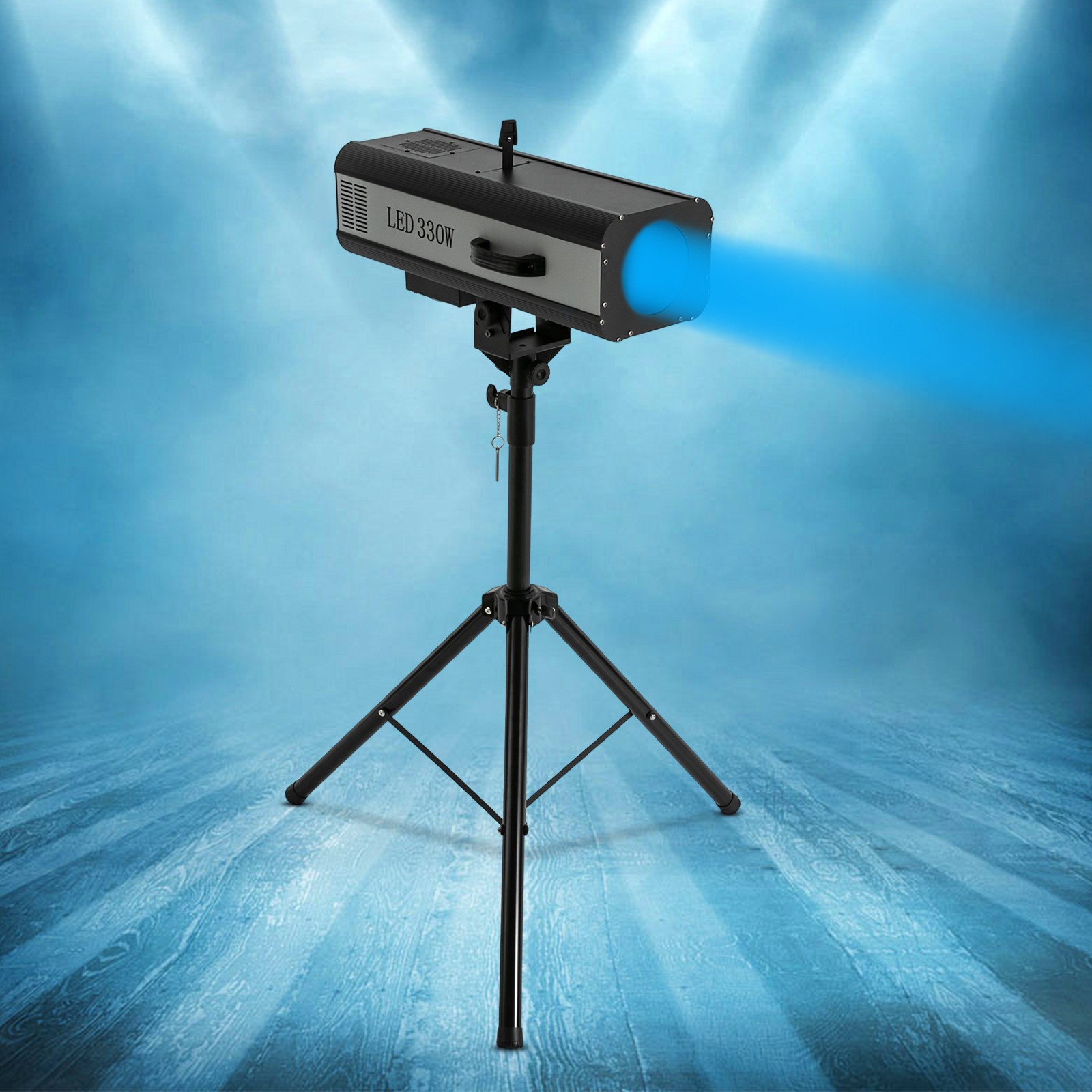 330W RGBW LED Stage Spotlight Follow Spot Light DJ Disco Light Beam w/Tripod