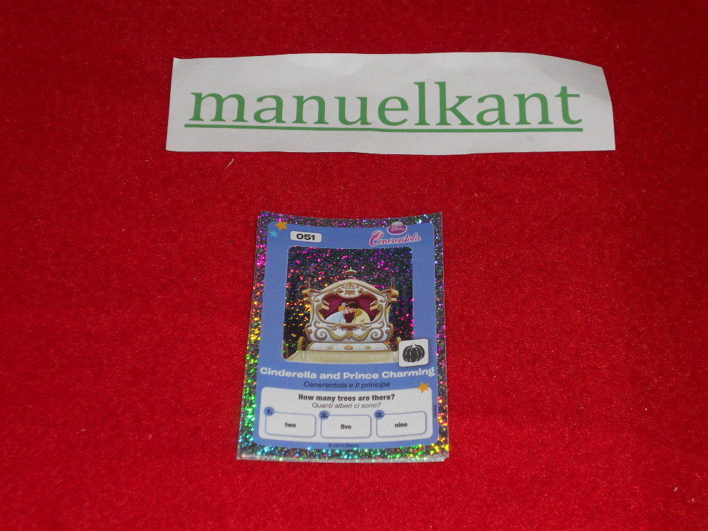 Disney Conad Glossy Paper Cinderella Number 51