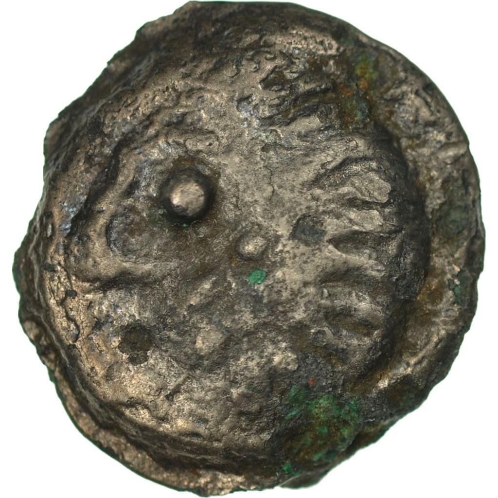 [#507844] Coin, Bellovaci, Potin, VF, Potin, Delestrée:534