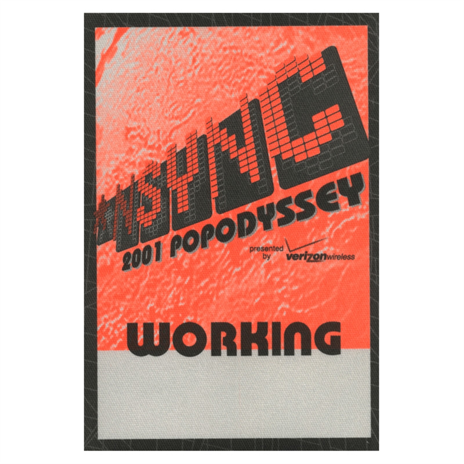 NSYNC 2001 Pop Odyssey Concert Tour Working Backstage Pass