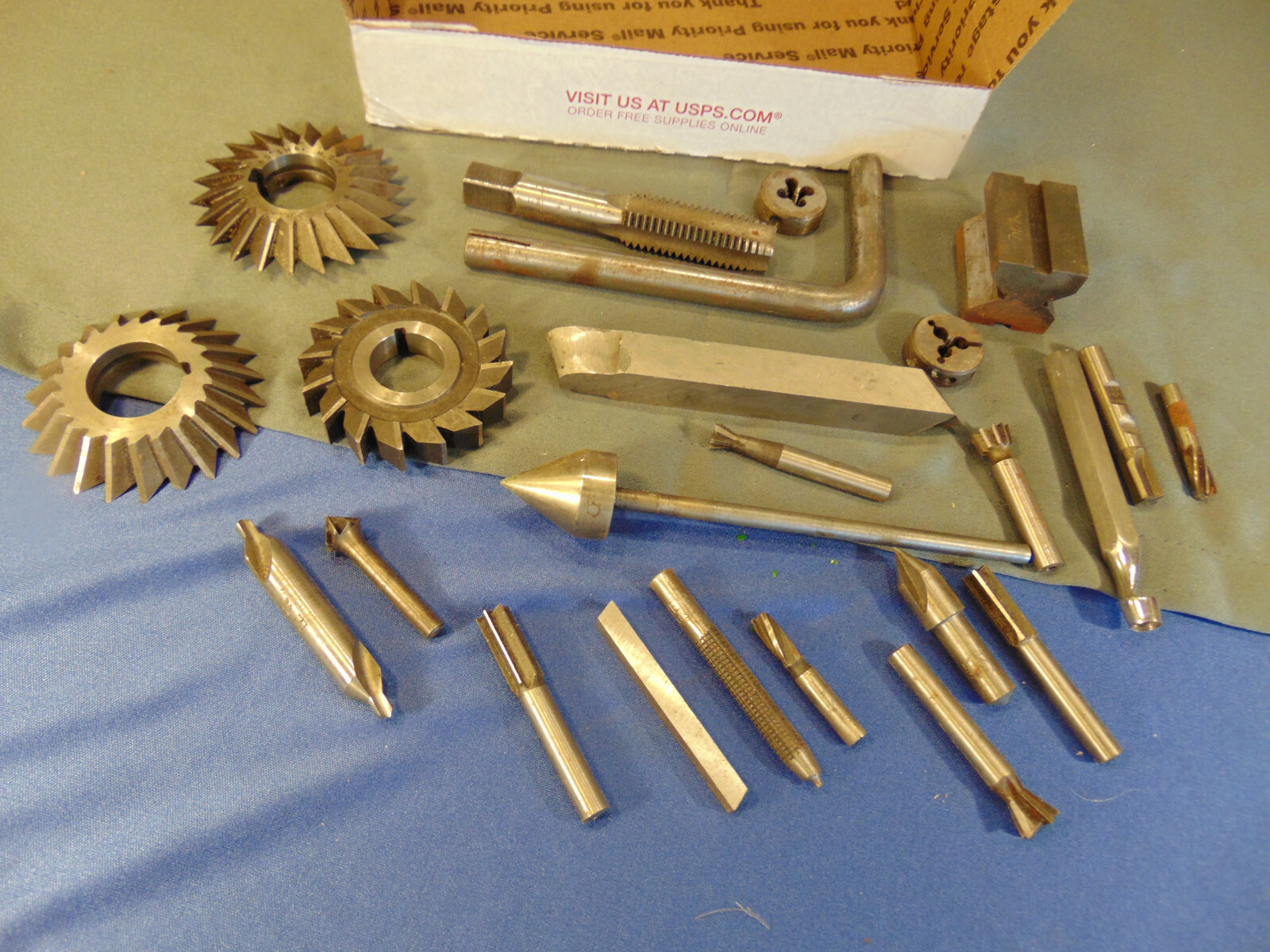 Lot Drill bits metal router wheels handle workshop woodworking tools 45 ING HS7