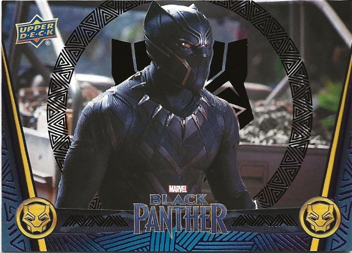 2018 Upper Deck Marvel Black Panther #7 Chadwick Boseman Black 072/149