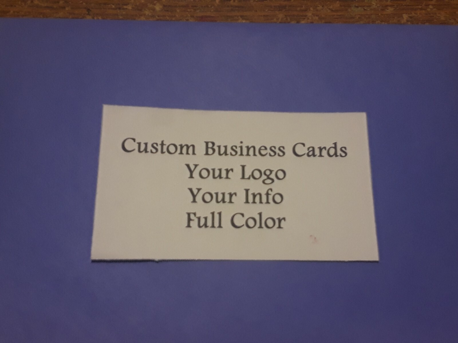 Custom Full Color Business Cards 100 Cards