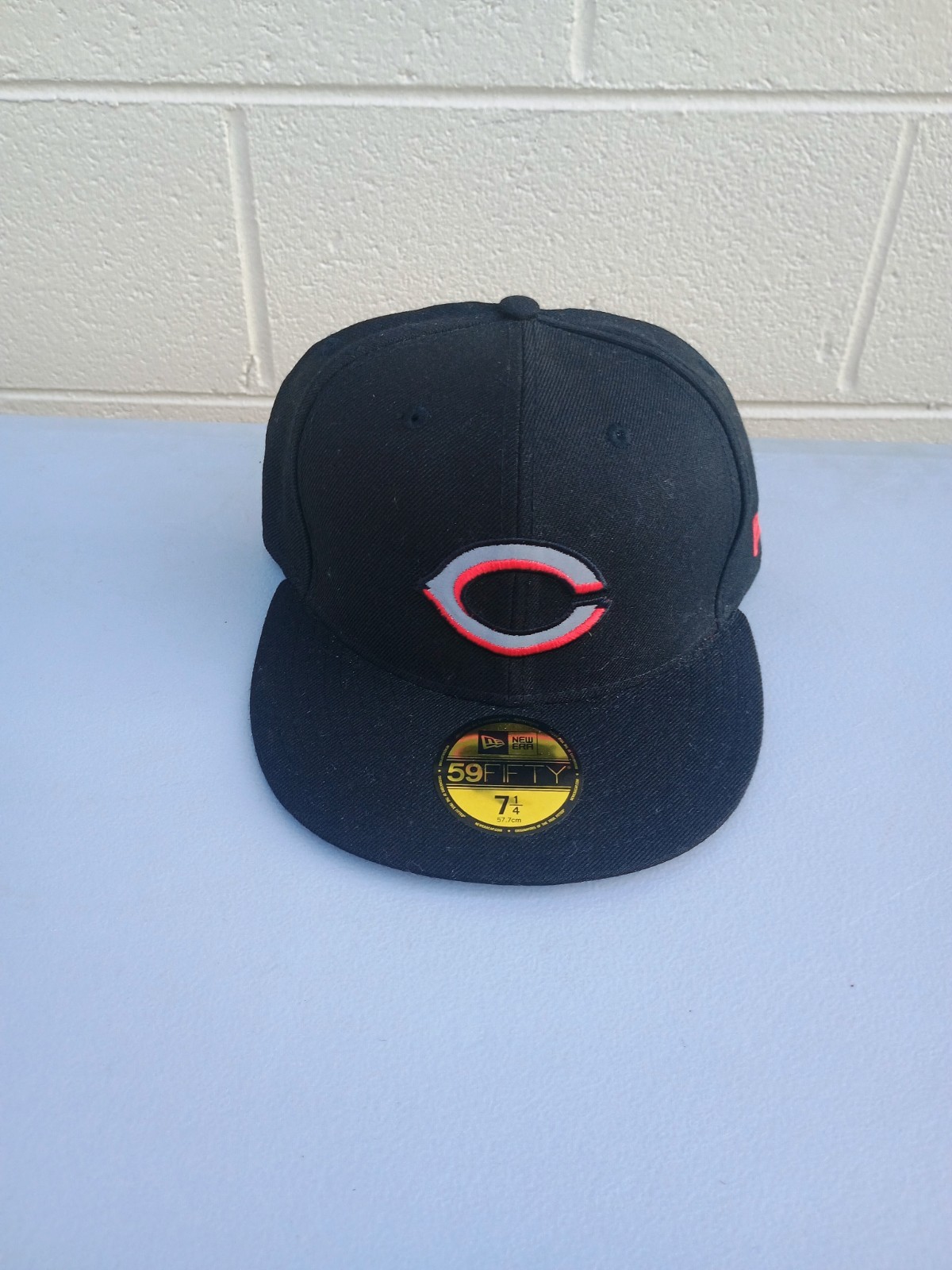 VINTAGE CHICAGO BULLS REFLECTIVE NEW ERA FITTED SZ 7 1/4 NBA