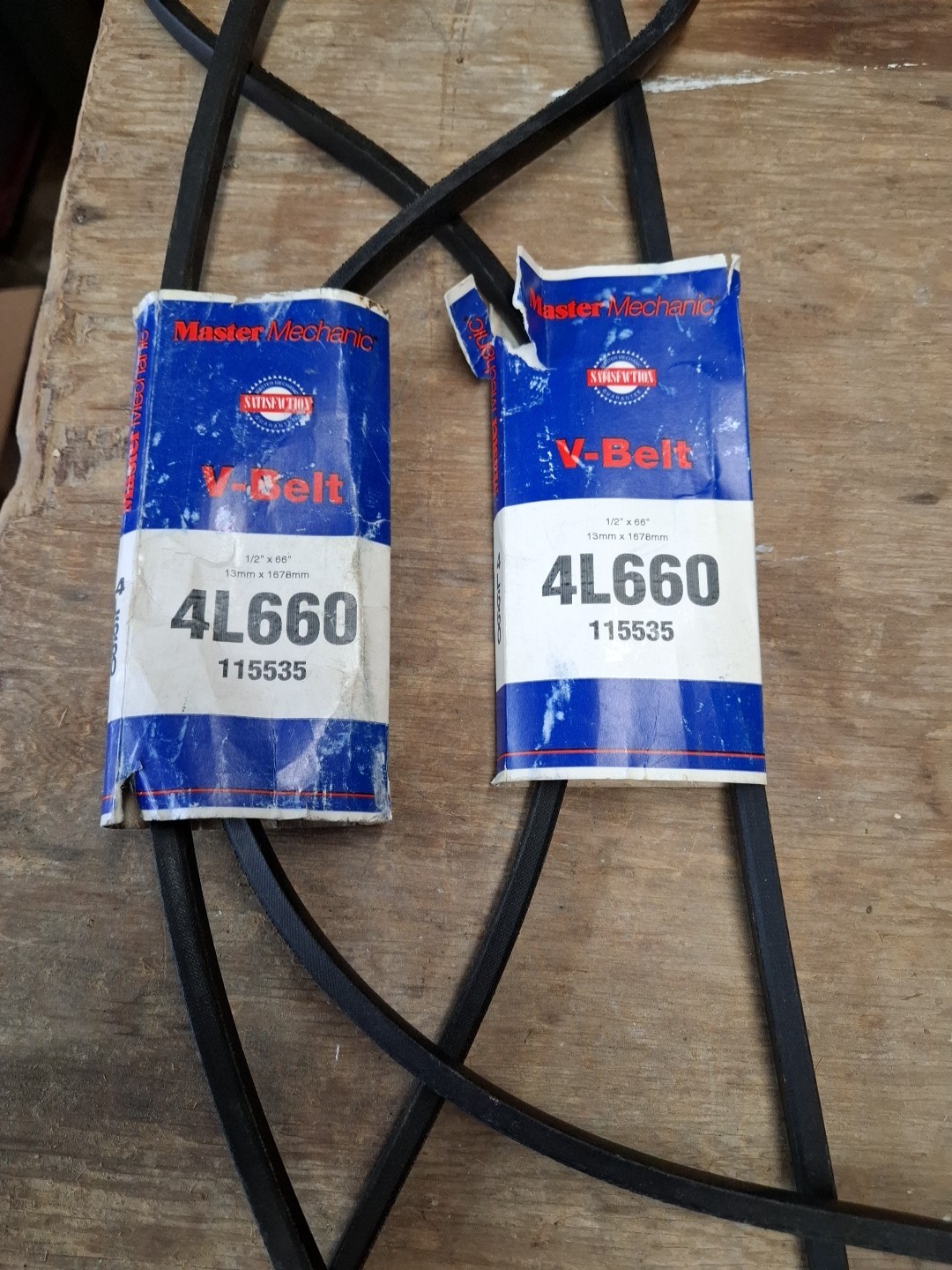 Master Mechanic V Belt 1/2" X 66"