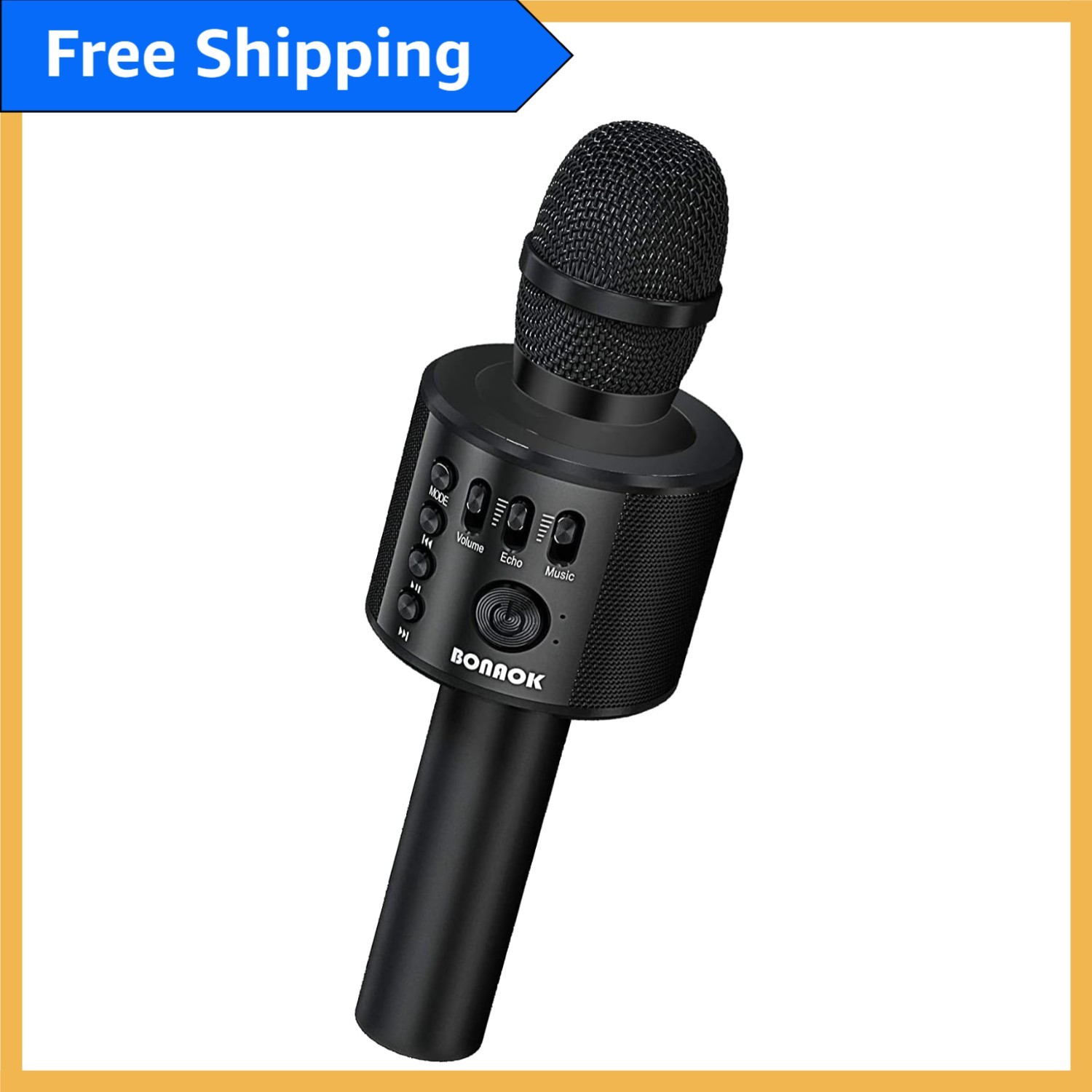 Wireless Bluetooth Karaoke Microphone for Smartphones - Perfect for Parties