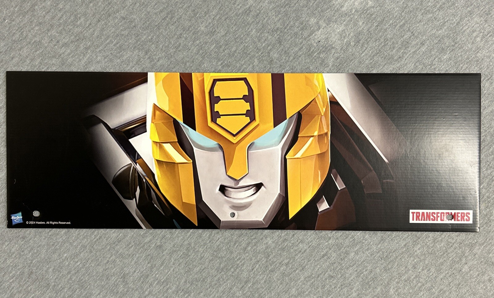 2024 Spirit Halloween Display End Cap 24" x 8" - Transformers Bumble Bee