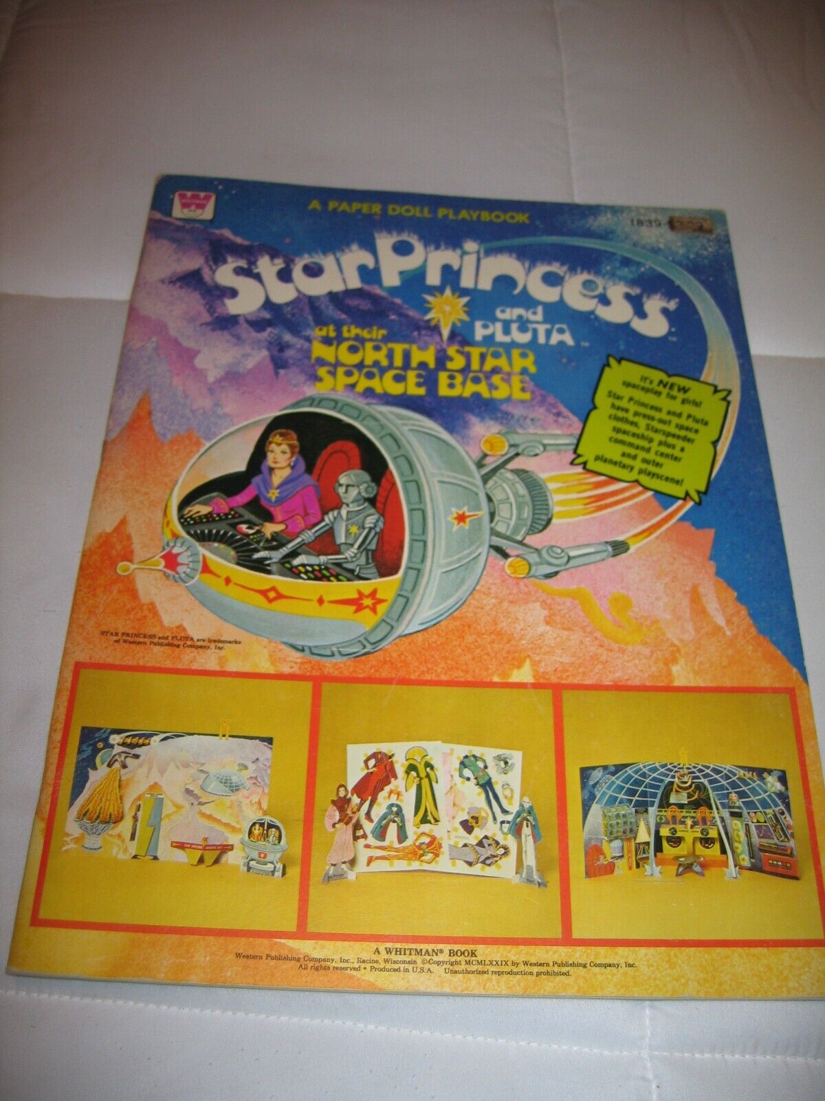 Vintage Uncut Whitman Star Princess And Pluta Paper Doll Book NEW