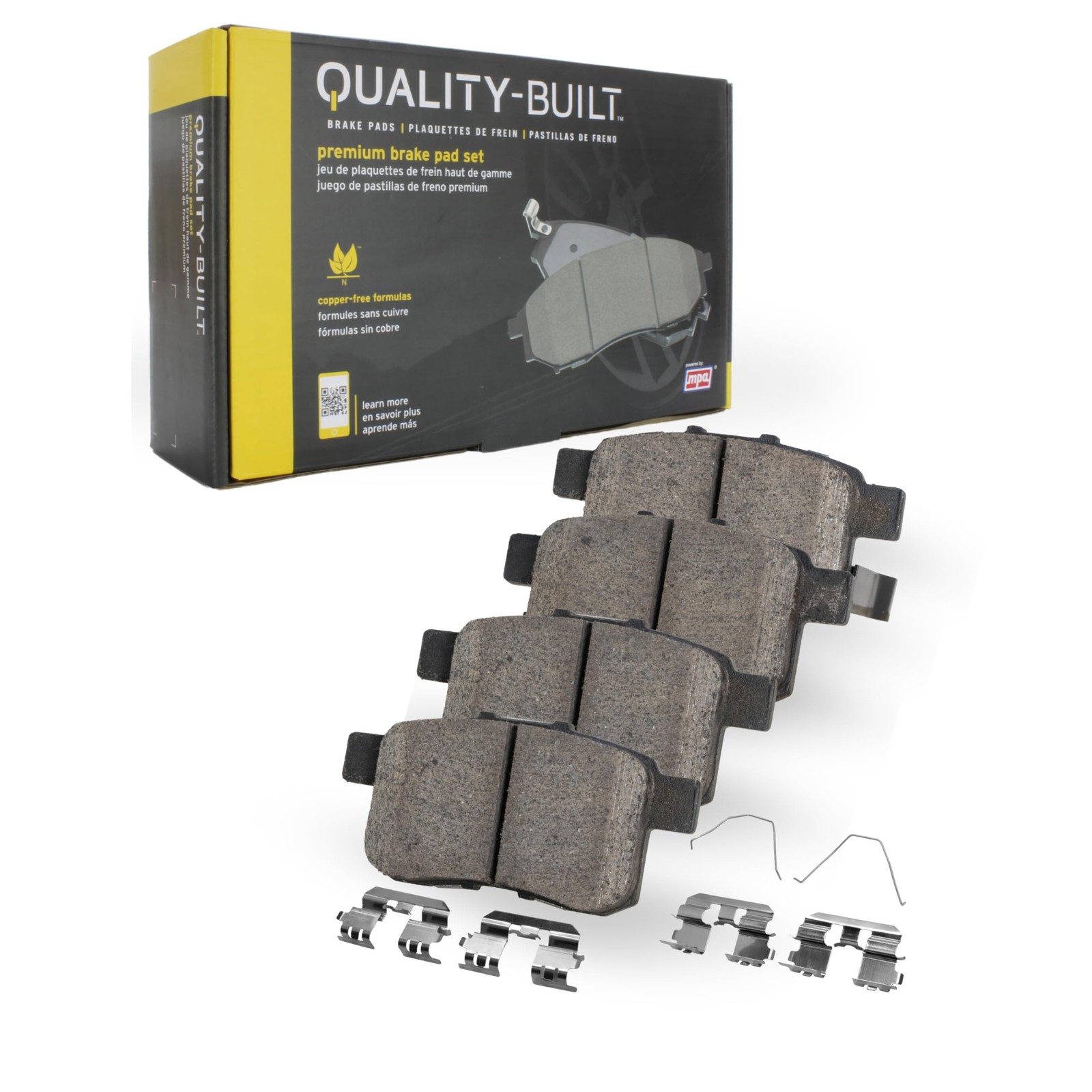 QUALITY-BUILT Premium Ceramic Rear Brake Pads 1001-2283C Compatible with 2017...