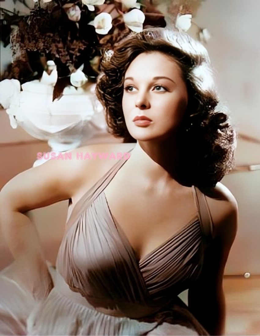 SUSAN HAYWARD #55 COLORIZED PHOTO 11 X 8.5 SHIPS FREE