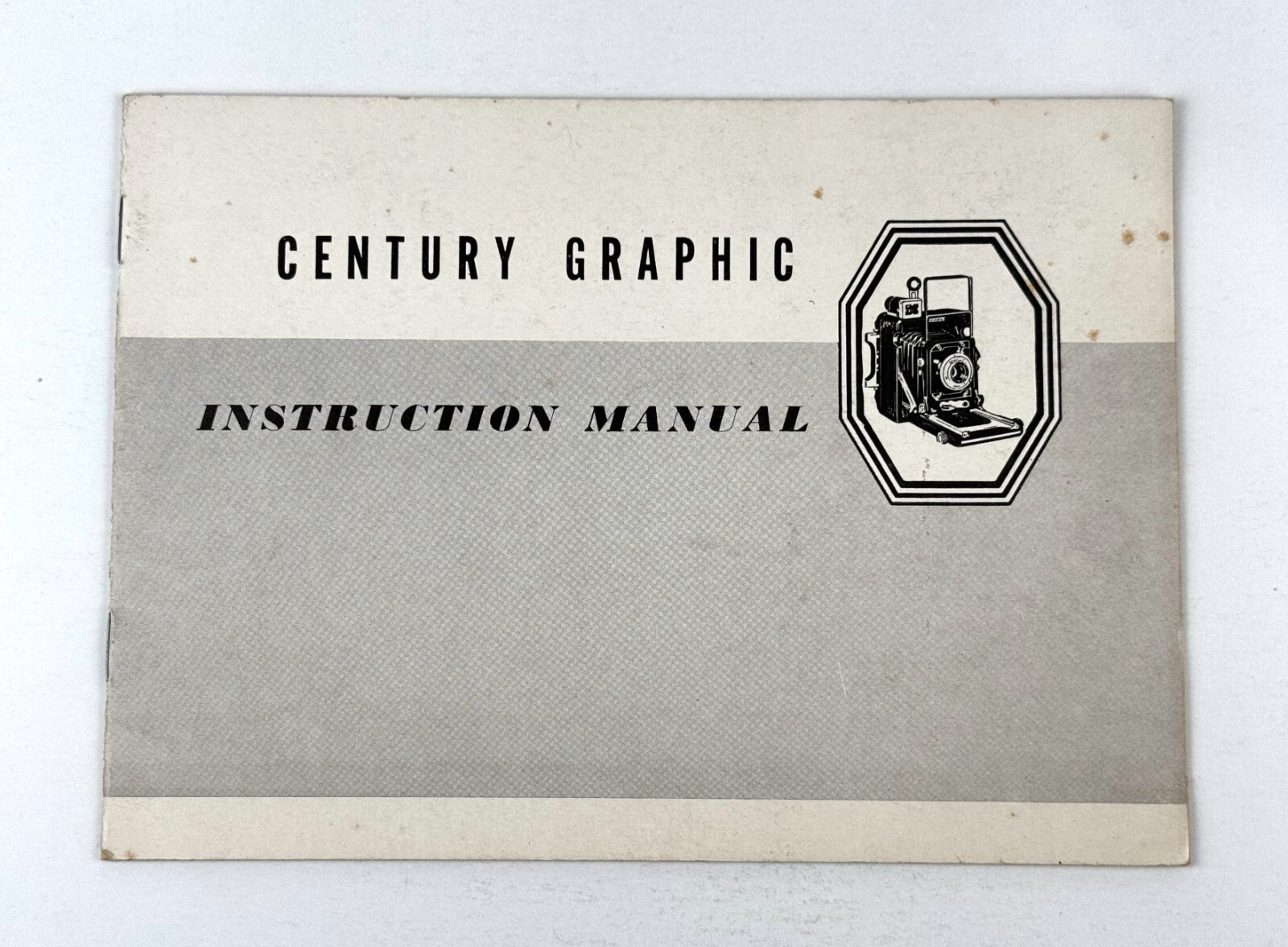 Graflex CENTURY Graphic 2 1/4 x 3 1/4 Camera INSTRUCTION MANUAL / USERS GUIDE