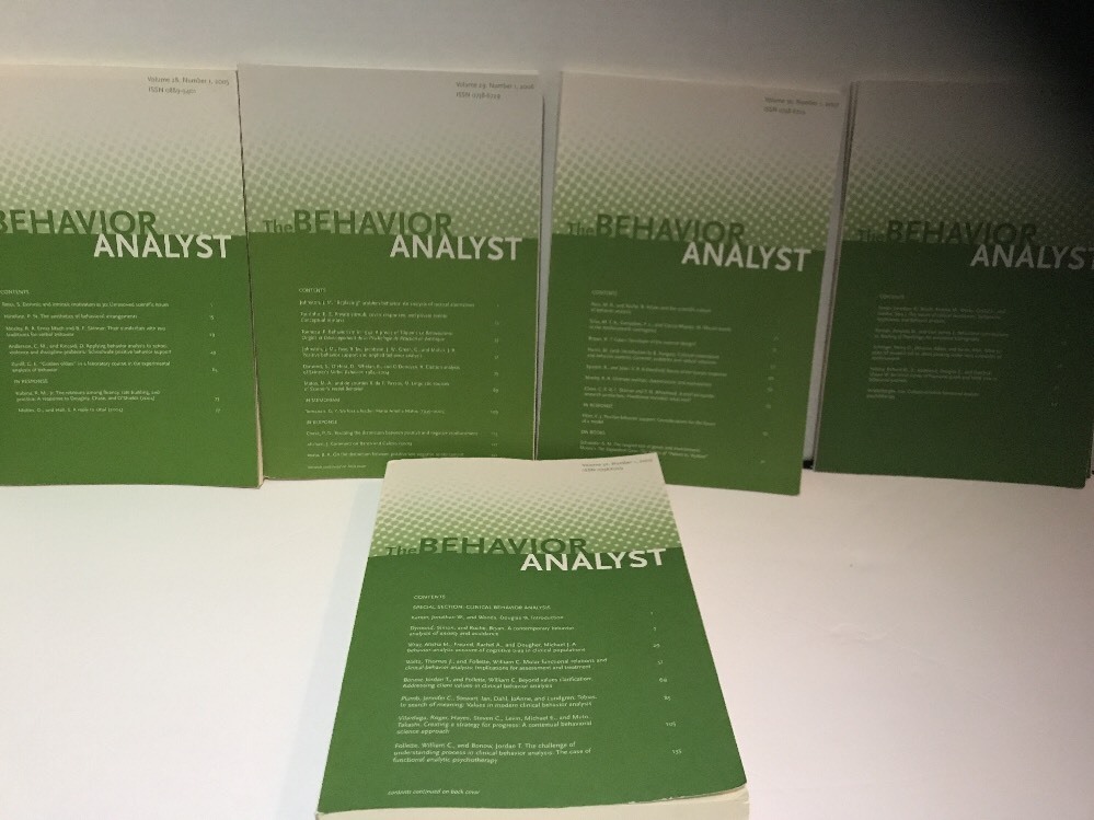 The Behavior Analyst, Volumes 28-32, 2005-2009