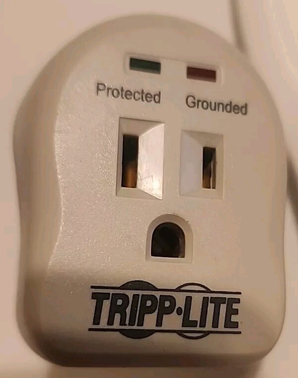 Tripp Lite 1 Outlet 600 Joule Wallmount Direct Plug in Surge Protector E223492