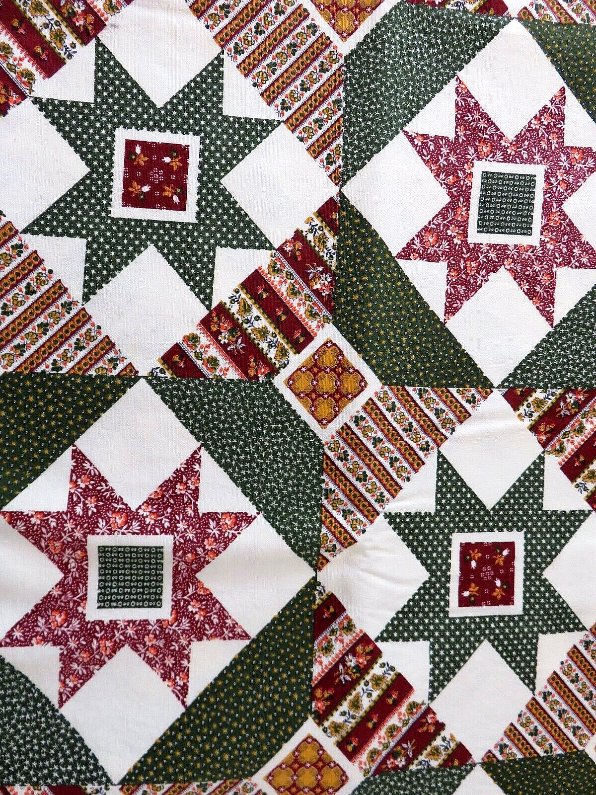 Vintage Patchwork Print Cotton Fabric 1yd