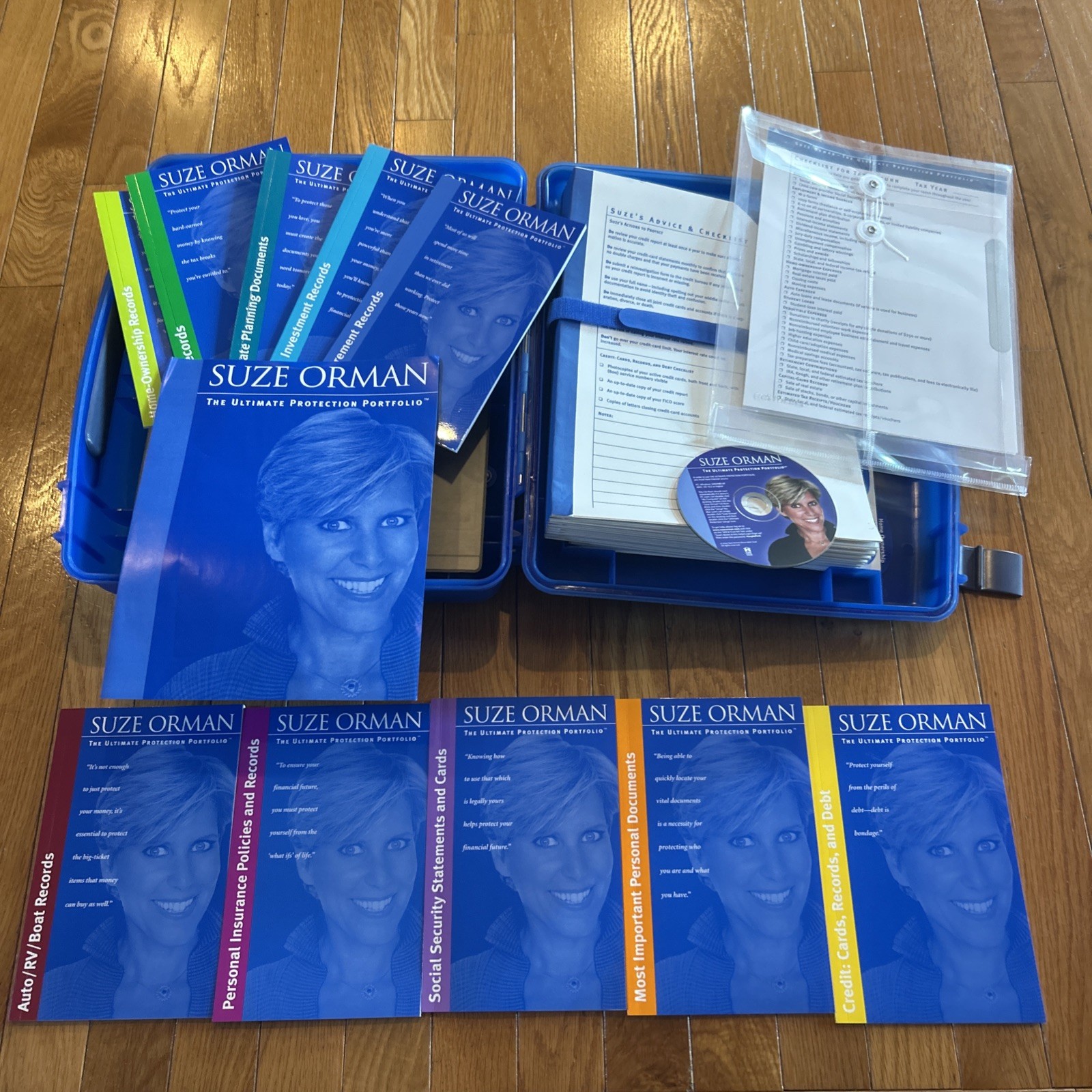 Suze Orman The Ultimate Protection Portfolio &  Hard Storage Case Complete Set