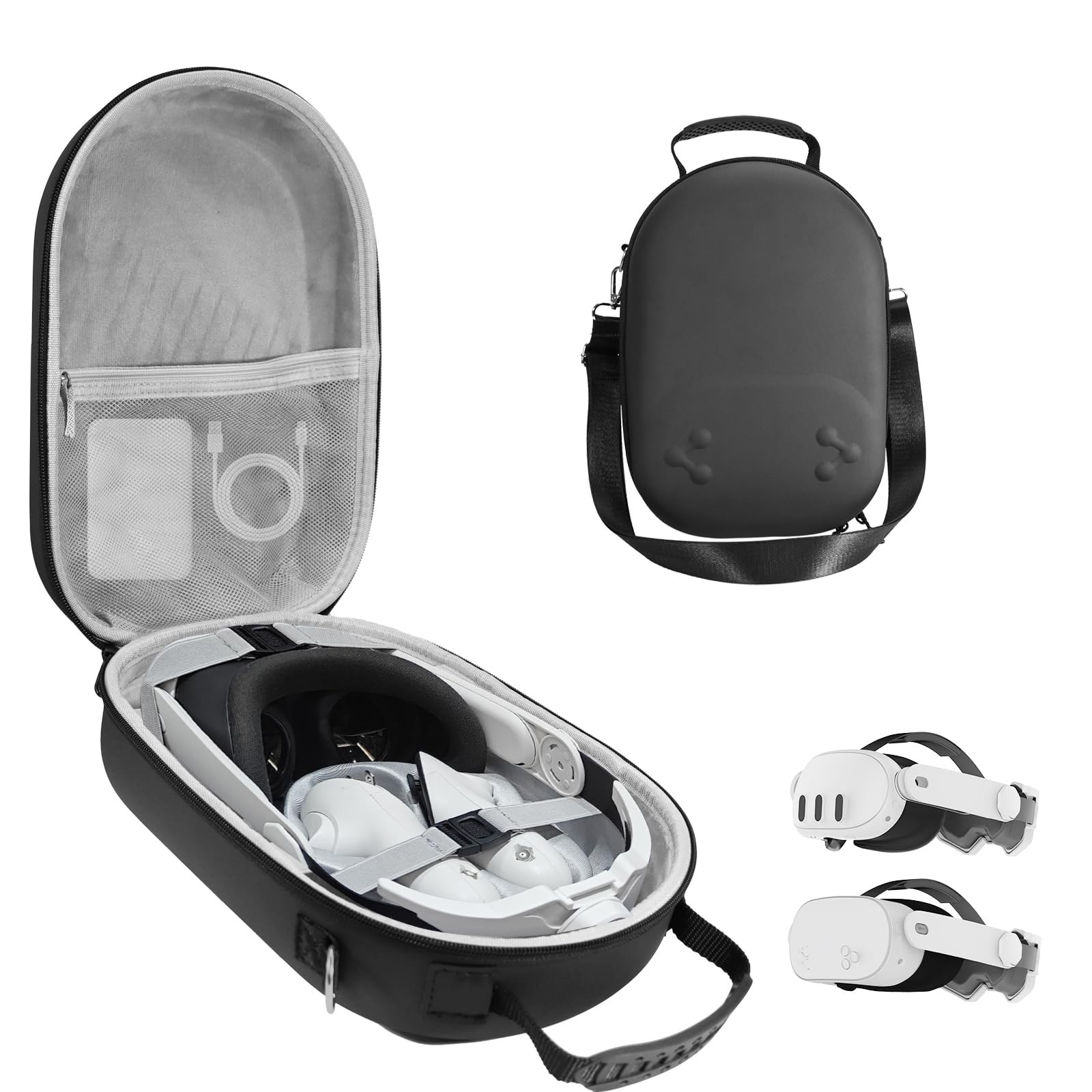 Hard Carrying Case Compatible with Oculus Meta Quest 3/3S,VR Headset Elite St...