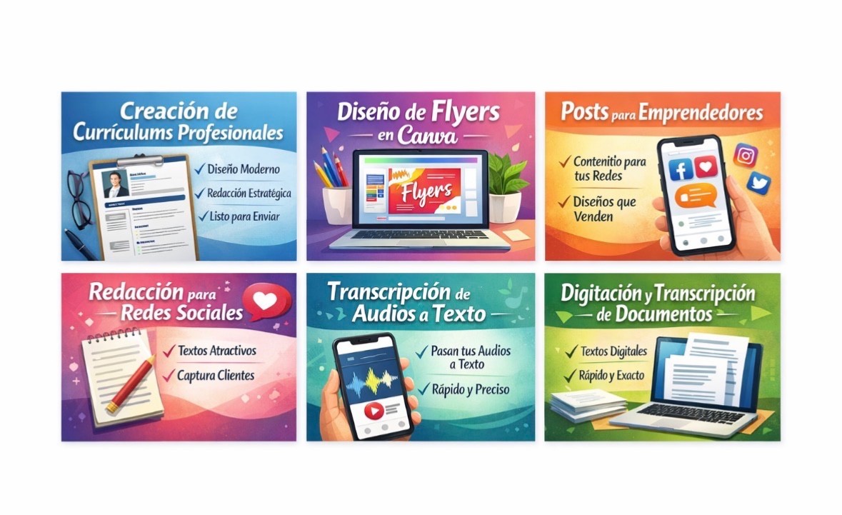 💻 Servicios Digitales Rápidos y Profesionales