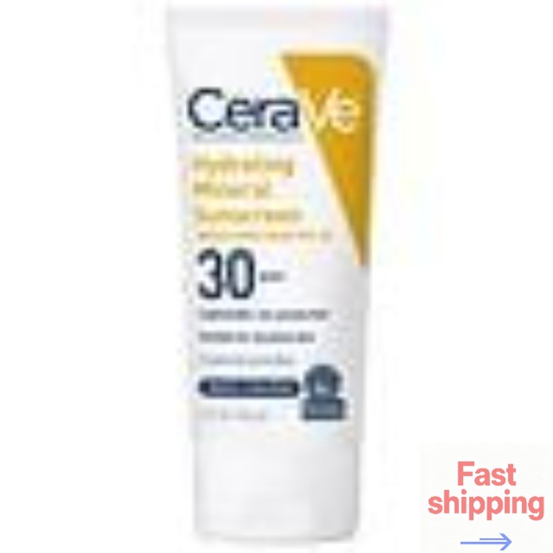 CeraVe Hydrating Mineral Body Sunscreen Lotion SPF 30 with Zinc Oxide, 5.0 fl oz