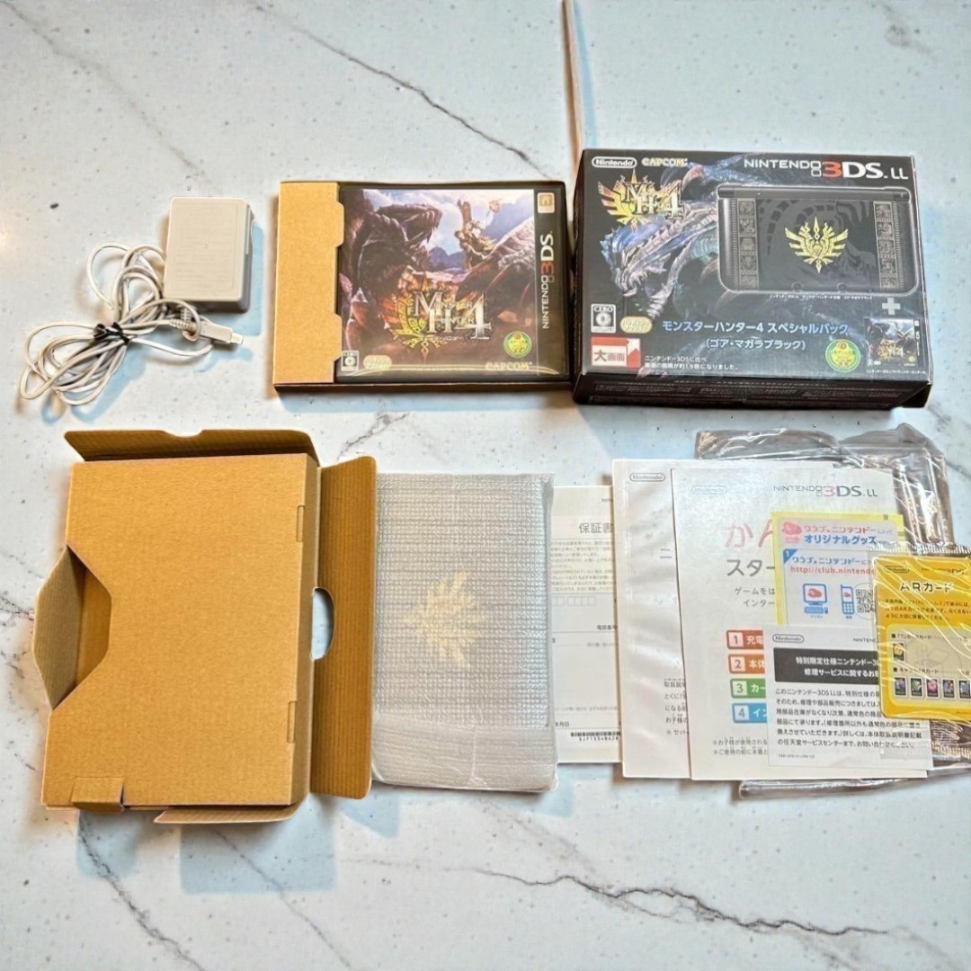 Nintendo 3DS LL Monster Hunter 4 Special Pack Used From Japan