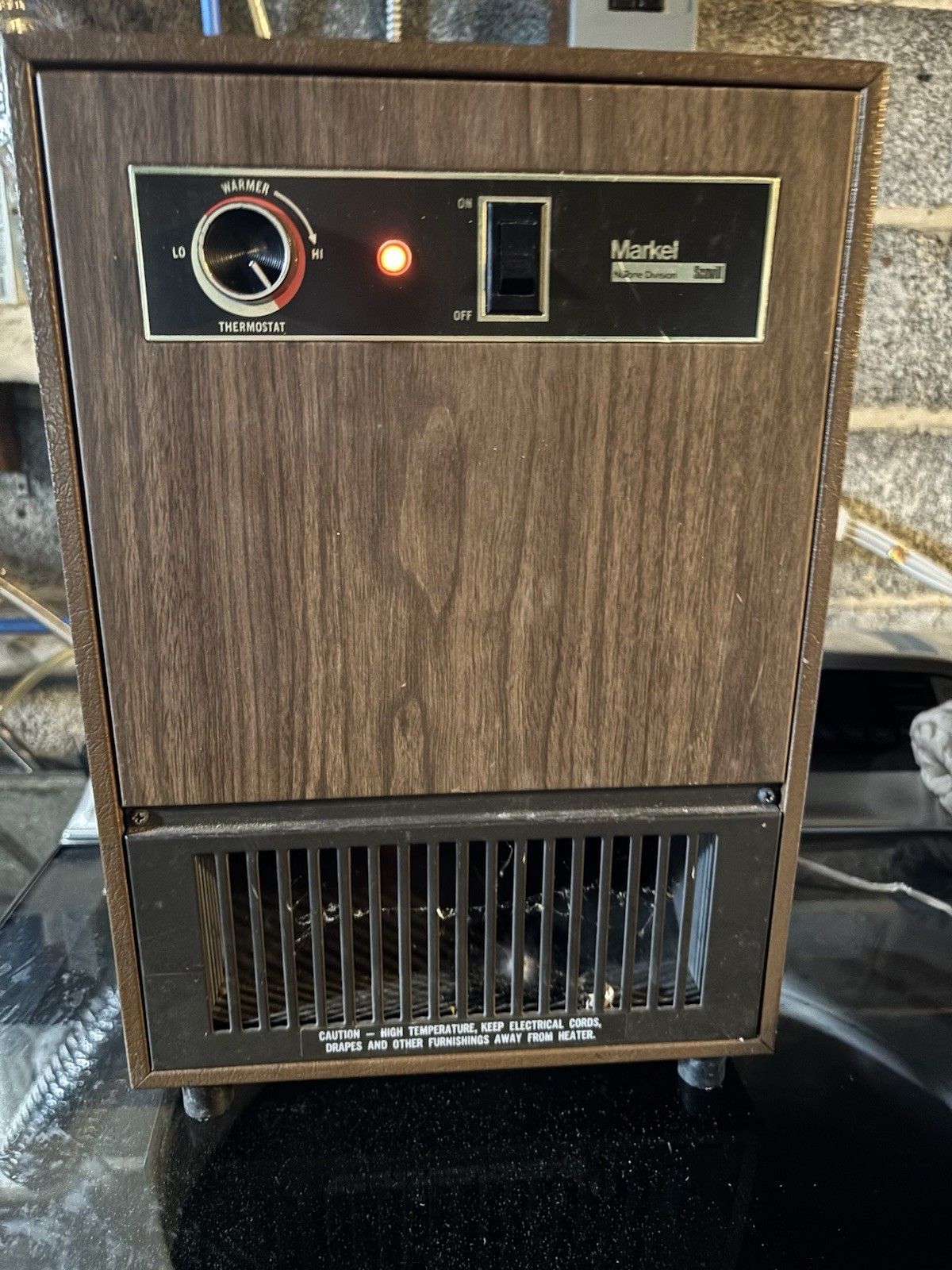 VTG 1960s Markel 57T 1500-750 Watt Electric Automatic Portable Fan Space Heater