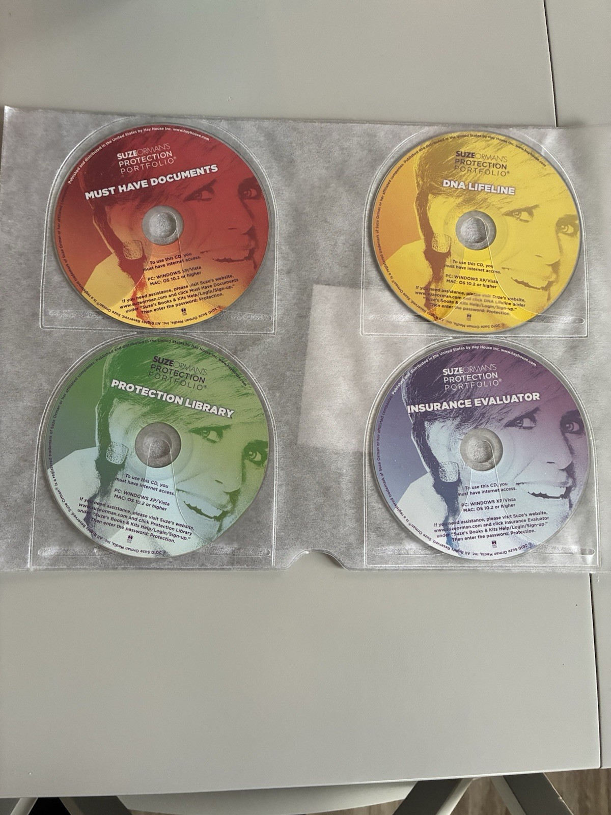 Suze Orman's Silver Ed. 4  CD's Protection Portfolio & Financial Organizer