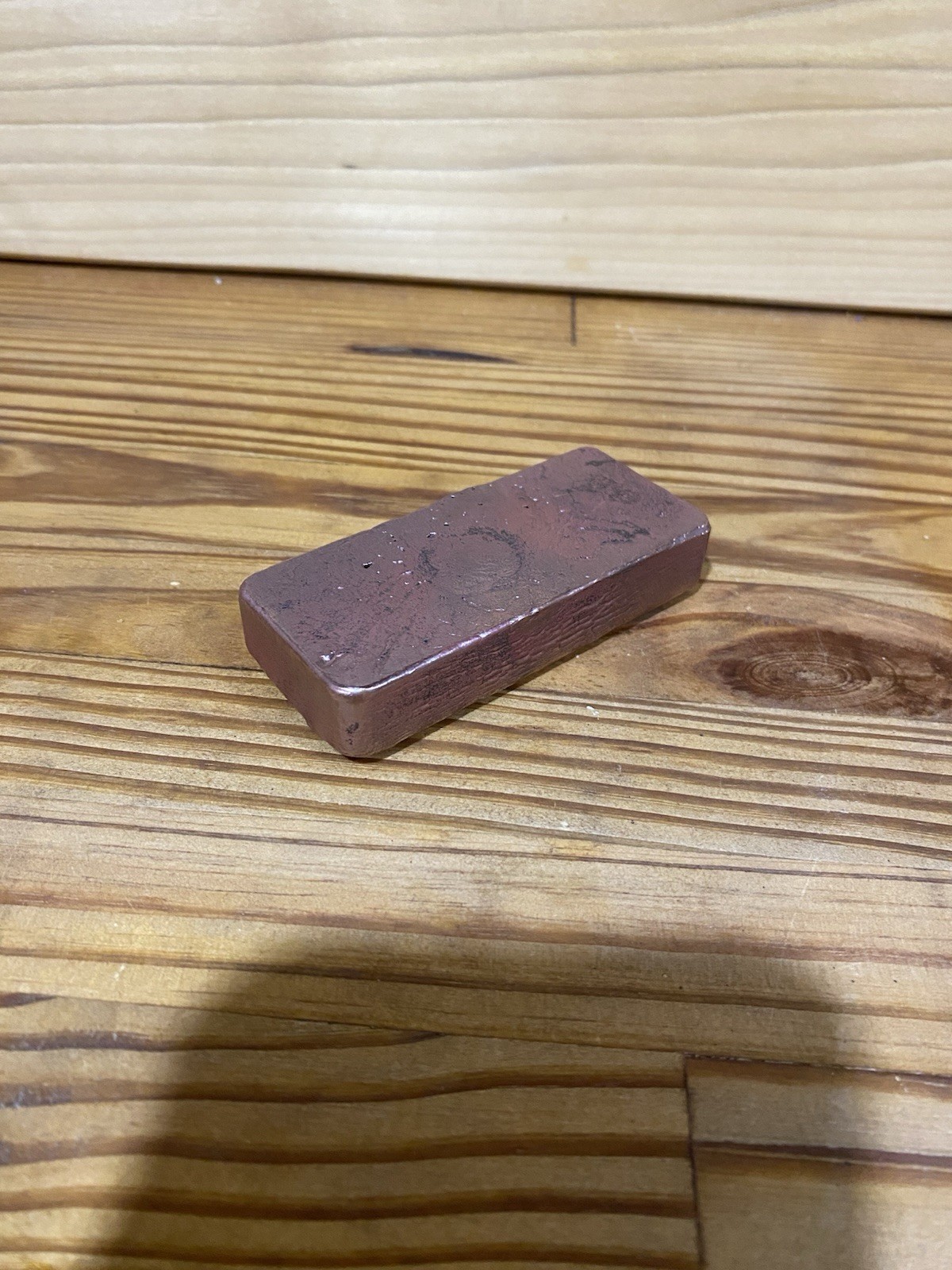 1 Lb 2.4 Oz Copper Bar/ingot .999 Hand Poured