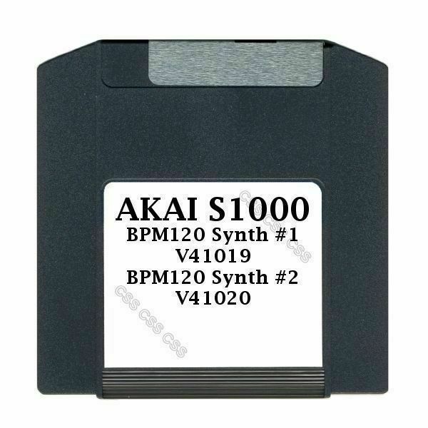 Akai S1000 100MB Zip Disk BPM120 Synth #1 V41019, BPM120 Synth #2 V41020