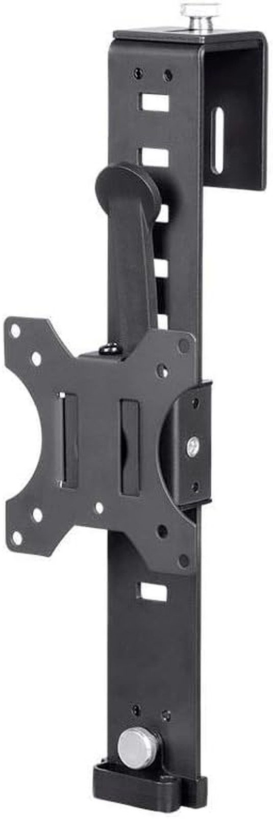 Cubicle Flat Panel Monitor Mount - 10 Easy Height Adjustments, up to 17.6Lbs, Bl