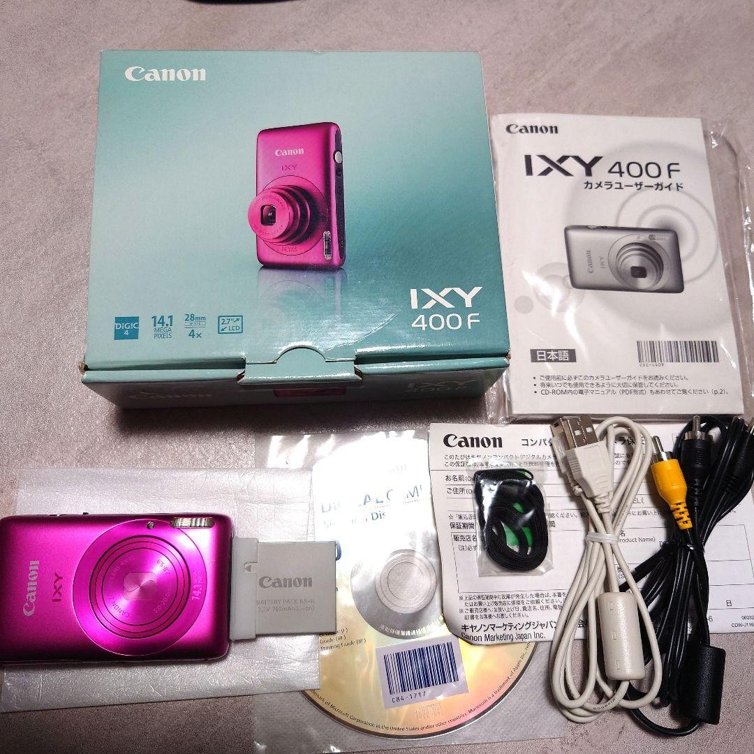 Canon IXY 400F Compact Digital Camera Pink with Battery Charger