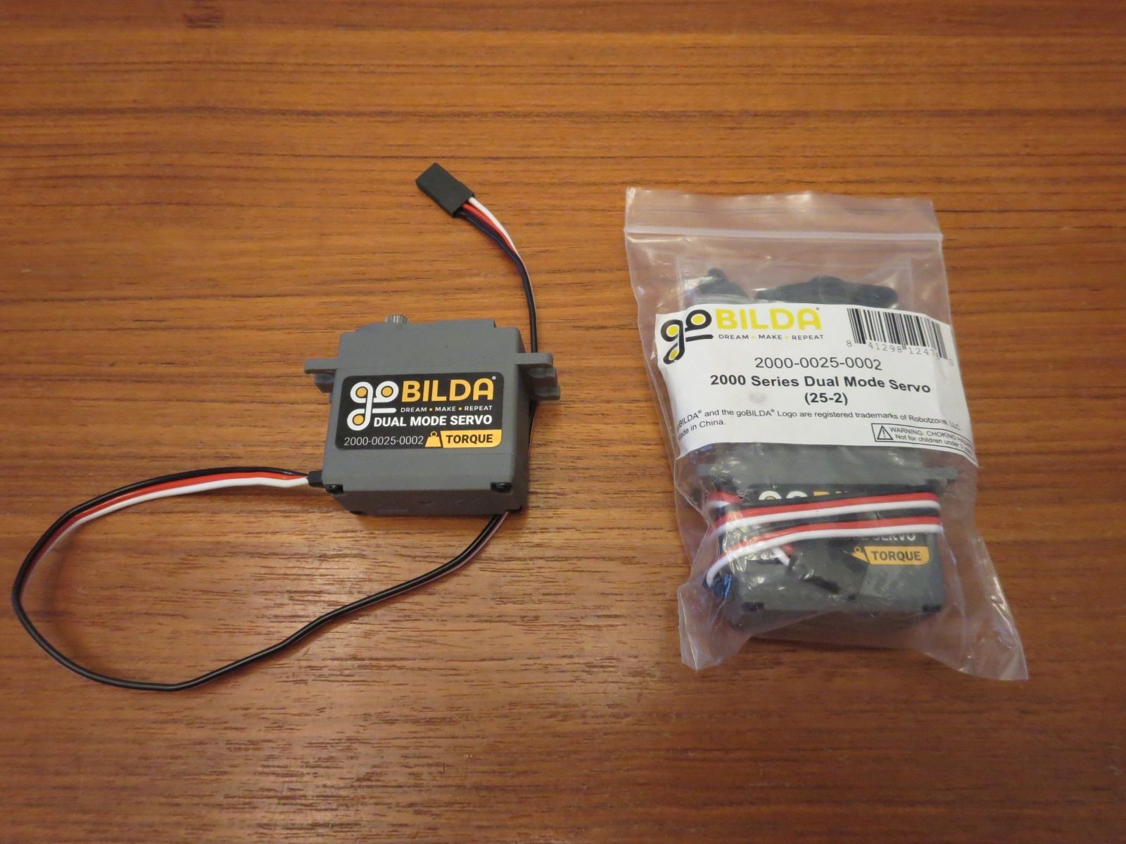 Pair goBILDA 2000 Series Dual Mode Servo (25-2, Torque)
