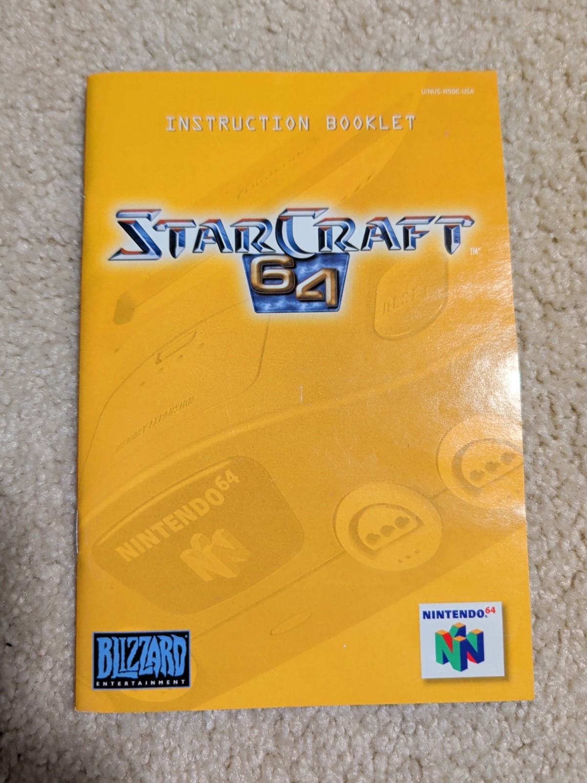 StarCraft 64 Nintendo 64 Manual Only