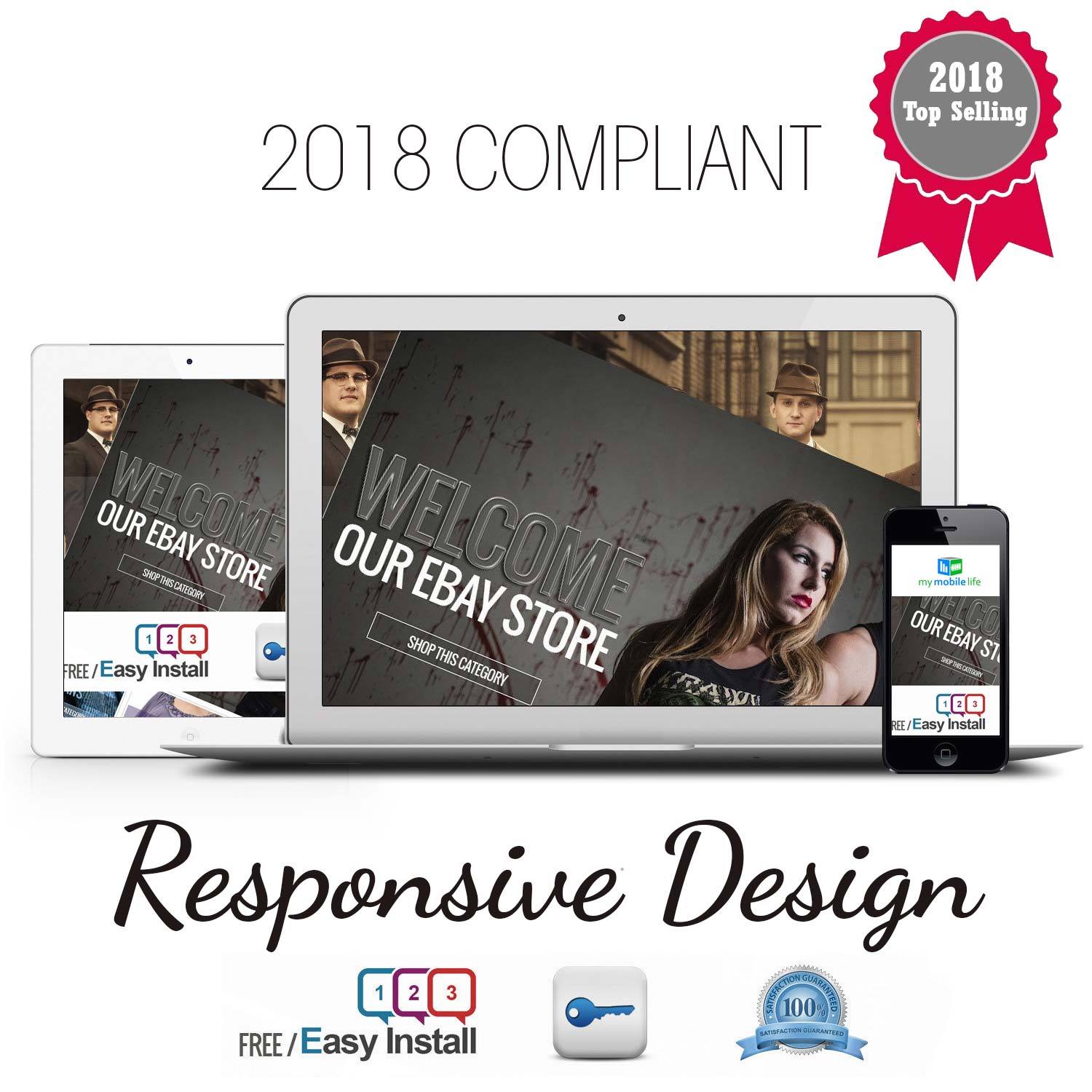 eBay Professional HTML Shop Store & Listing Template Design + FREE LOGO DESIGN