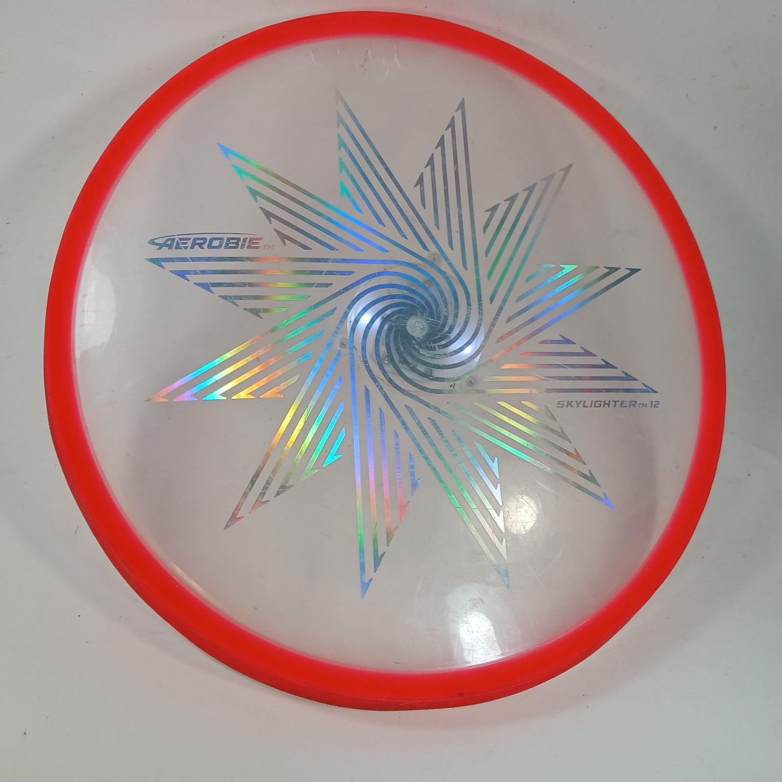 Aerobie Blue Skylighter 12 High Performance Frisbee - Light-Up Flying 12" Disc