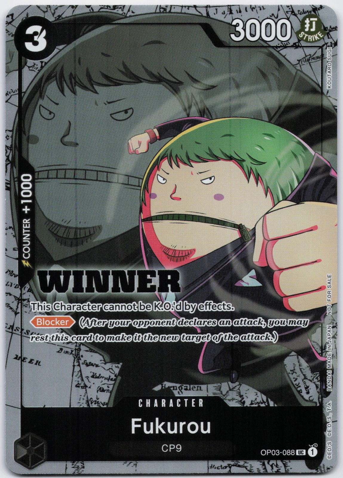 Fukurou (Winner Pack Vol. 6) UC One Piece Promotion Cards OP03-088 NM