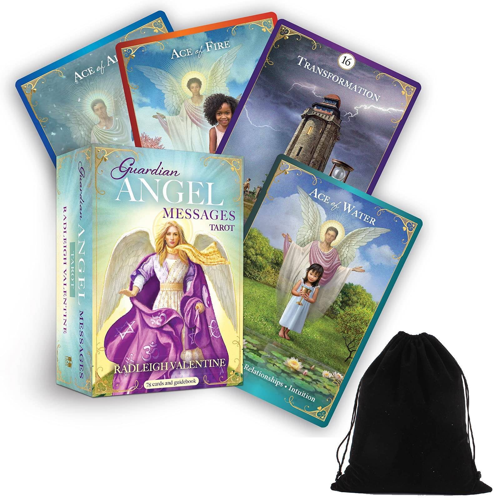 Guardian Angel Messages Tarot Card Deck & Guide Hay House Valentine And Bag