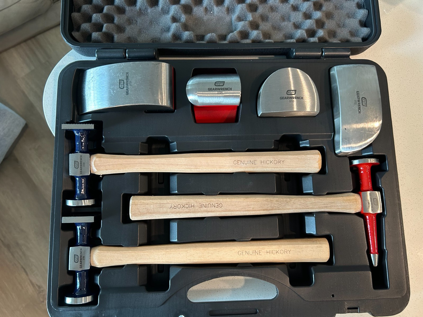 Gearwrench 82302 7 Pc. Auto Body Tool Set, Polished Heads With Natural Handles