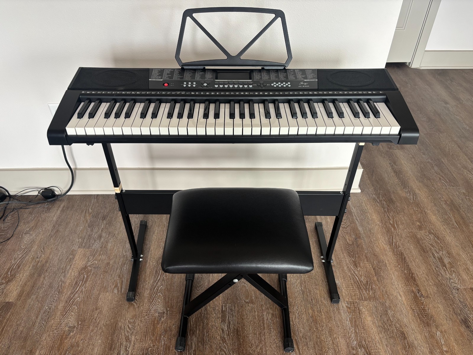 61 Key Music Electronic Keyboard Electric Digital Piano Organ with Stool