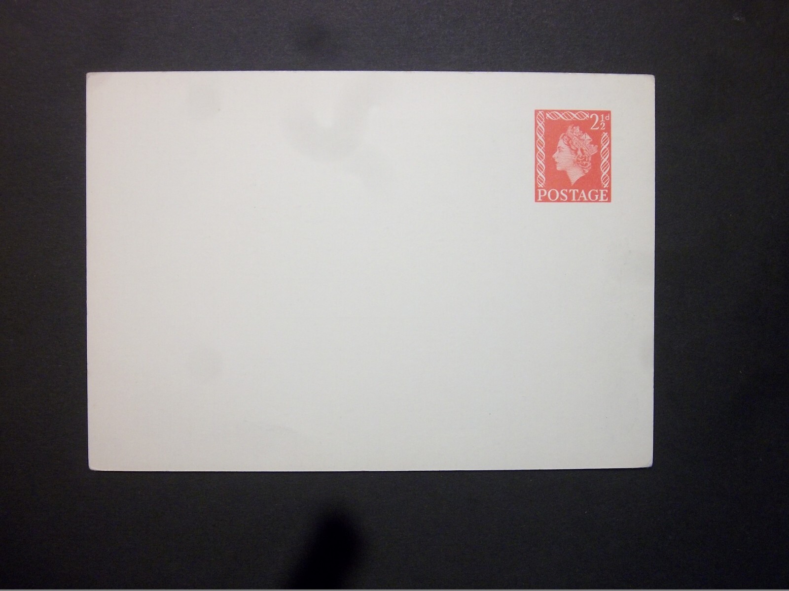 GB Stationery STO QEII 21/2d carmine Smethhursts Foods Postcard size g H&B CS170