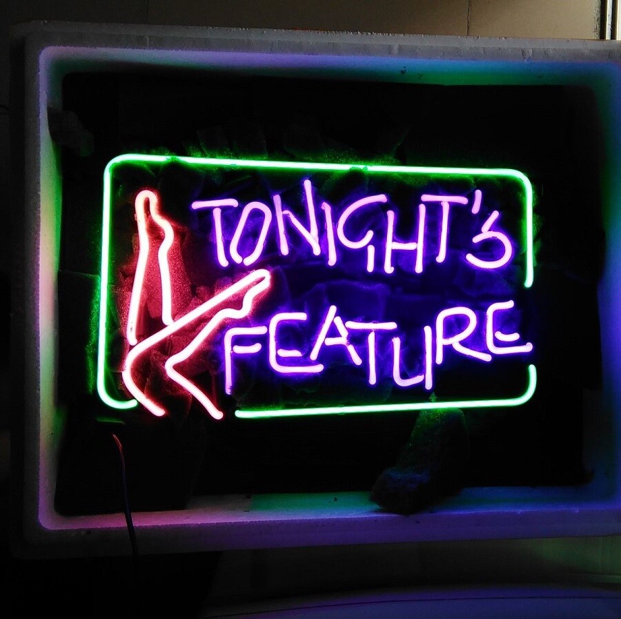 Tonight's Feature Neon Sign Light Lamp Workshop Poster Collection Decor 24"x20"